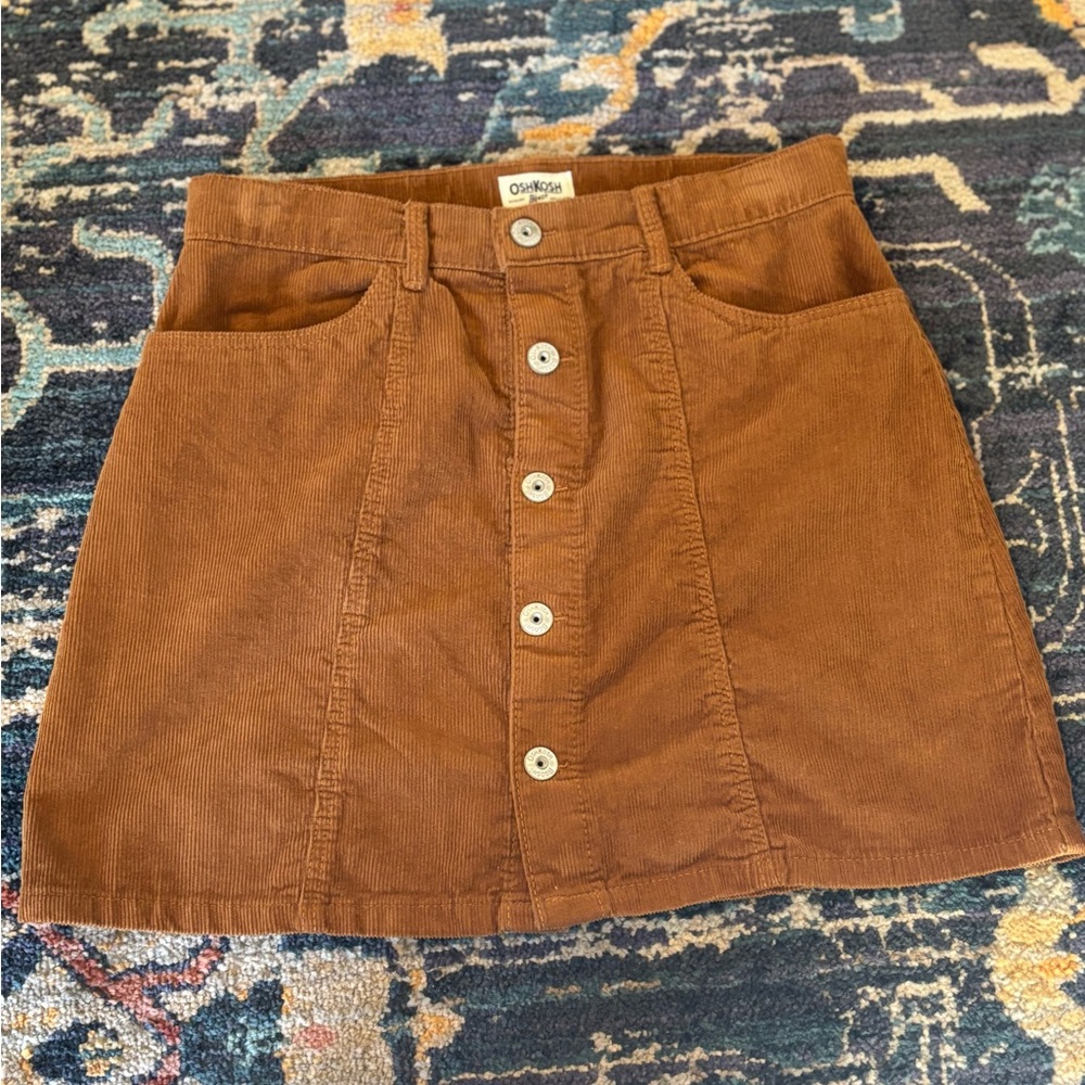 OshKosh B'gosh Brown Corduroy Mini Skirt